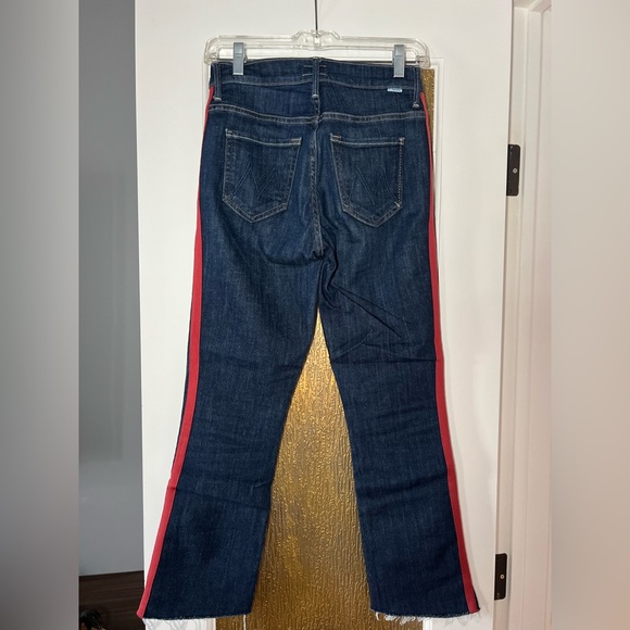 Mother Red Stripe Denim Jeans - Picture 3 of 3